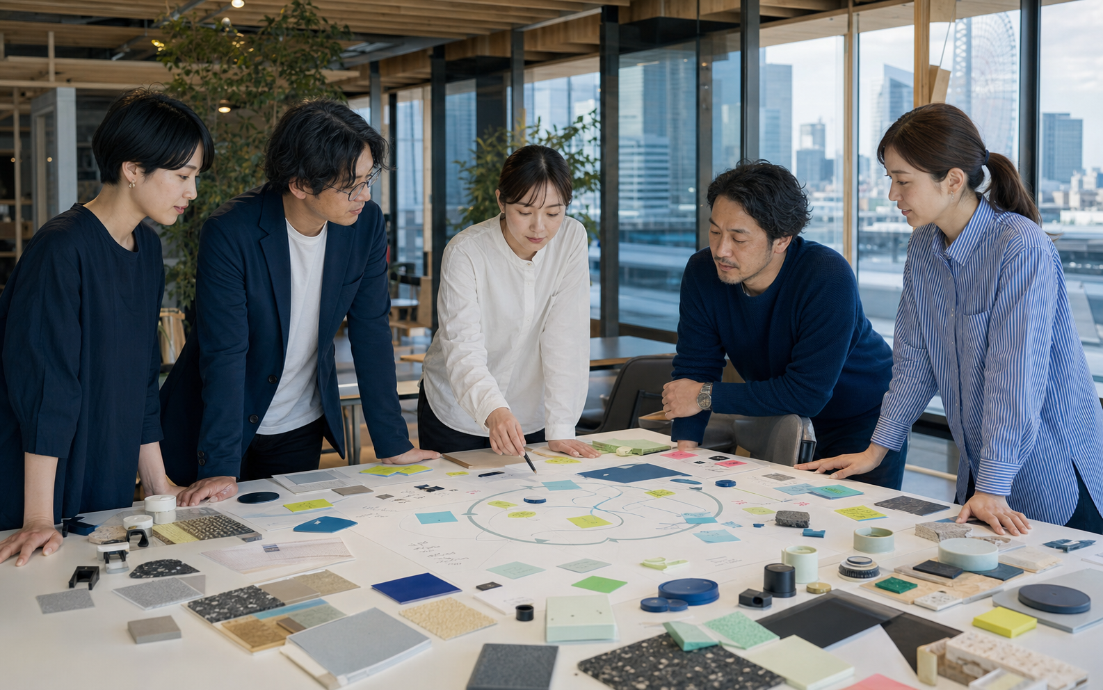 循環素材と製品の仕組みを設計するプロジェクトチーム